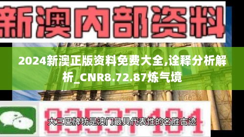 2024新澳正版资料免费大全,诠释分析解析_CNR8.72.87炼气境