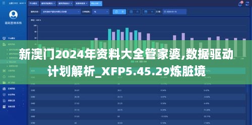 新澳门2024年资料大全管家婆,数据驱动计划解析_XFP5.45.29炼脏境