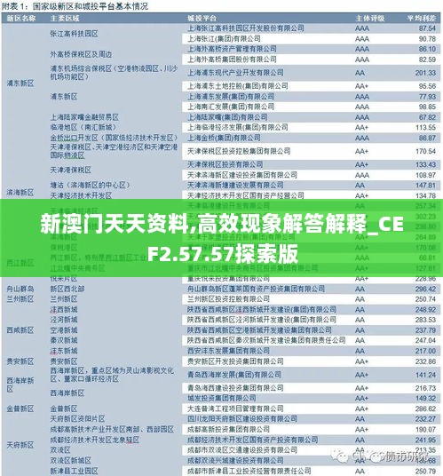 新澳门天天资料,高效现象解答解释_CEF2.57.57探索版