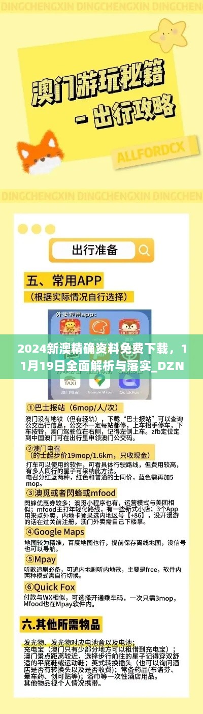 2024新澳精确资料免费下载，11月19日全面解析与落实_DZN5.17.66解放版