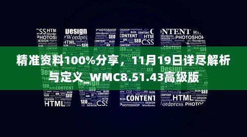 精准资料100%分享，11月19日详尽解析与定义_WMC8.51.43高级版