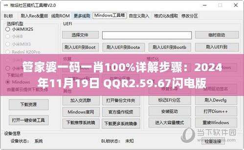 管家婆一码一肖100%详解步骤：2024年11月19日 QQR2.59.67闪电版