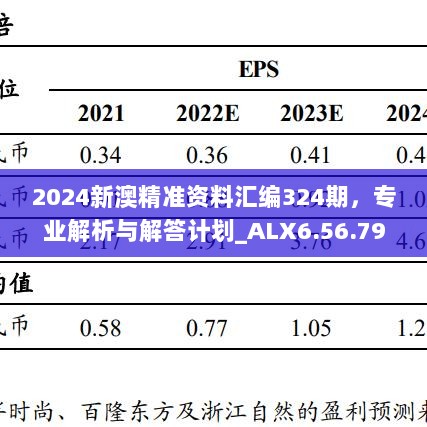 2024新澳精准资料汇编324期，专业解析与解答计划_ALX6.56.79多功能版