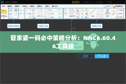 管家婆一码必中策略分析：NNC6.60.46工具版