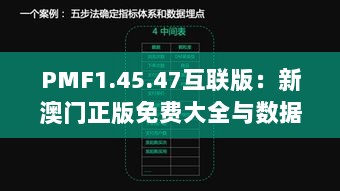 PMF1.45.47互联版：新澳门正版免费大全与数据设计驱动解析