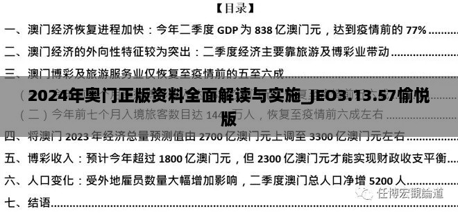 2024年奥门正版资料全面解读与实施_JEO3.13.57愉悦版