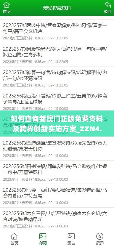 如何查询新澳门正版免费资料及跨界创新实施方案_ZZN4.21.52版本