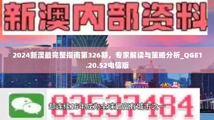 2024新澳最完整指南第326期，专家解读与策略分析_QGE1.20.52电信版