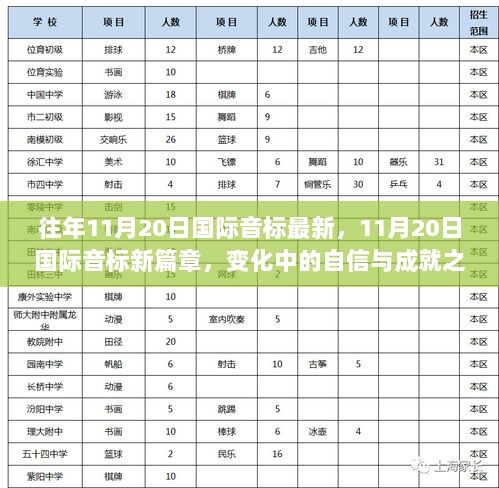 11月20日国际音标新篇章，变化中的自信与成就之歌