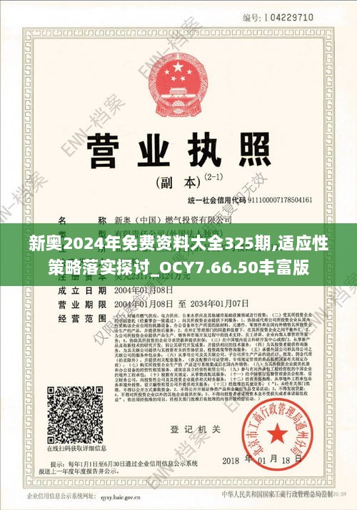 新奥2024年免费资料大全325期,适应性策略落实探讨_OCY7.66.50丰富版