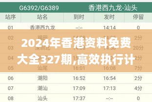 2024年香港资料免费大全327期,高效执行计划落实_RLL2.15.74先锋实践版