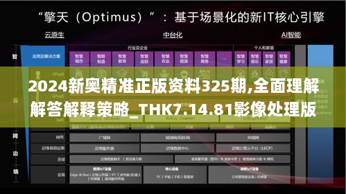 2024新奥精准正版资料325期,全面理解解答解释策略_THK7.14.81影像处理版