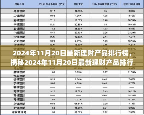 2024年11月20日最新理财产品排行榜，探秘金巷宝藏理财屋的隐藏财富秘籍