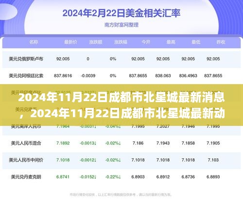 2024年11月22日，成都市北星城崛起新篇章的最新动态与消息