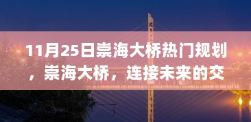 崇海大桥，连接未来的交通枢纽——11月25日热门规划深度解析