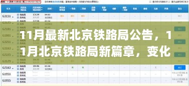 11月北京铁路局新篇章，变化中的自信与成就之歌