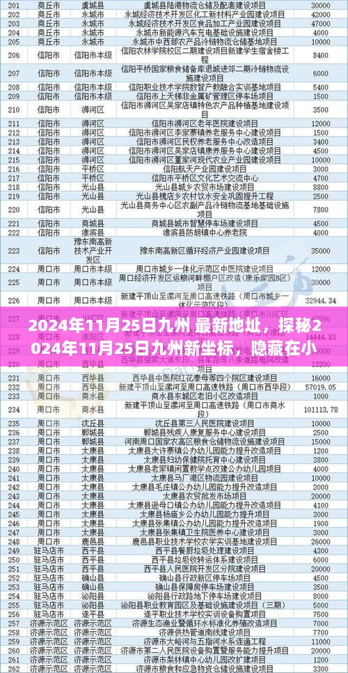 2024年11月25日探秘九州新坐标，隐藏小巷的特色小店，邂逅别样风情