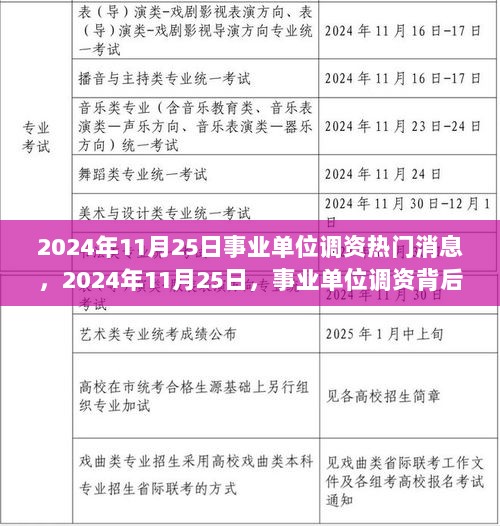 2024年11月25日，事业单位调资背后的励志故事——拥抱变化，自信成就未来