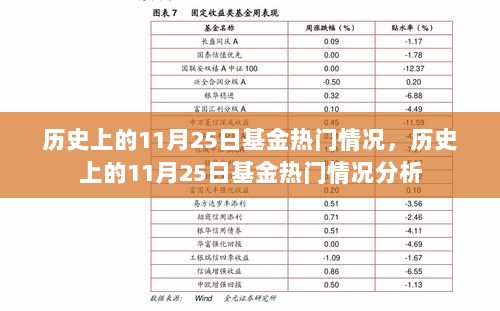 历史上的11月25日基金热门情况及其分析