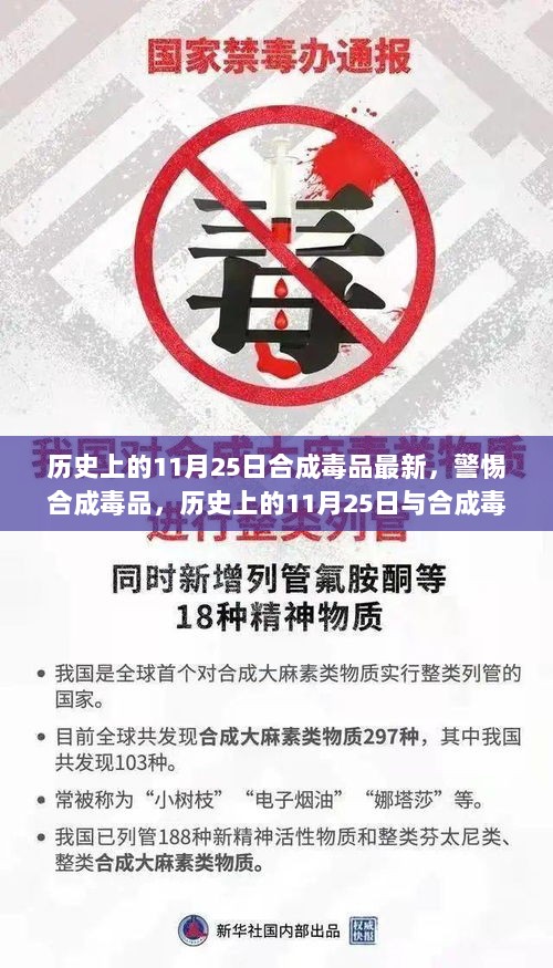 历史上的11月25日，警惕合成毒品的危害与最新动态，简洁明了，突出了主题，即历史上的11月25日与合成毒品的危害以及其最新动态。方括号表示这是一个待完善的标题，可以根据具体需求进行填充或修改。