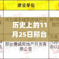 历史上的11月25日，邢台德诚花园热门事件深度解析