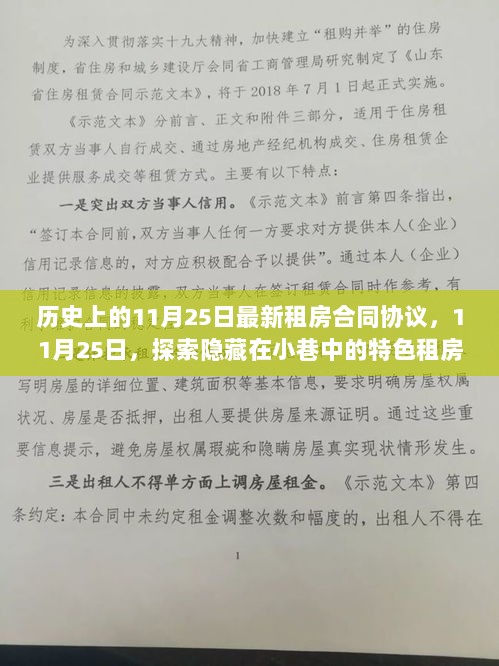 11月25日，探索隐藏在小巷中的特色租房新篇章——最新租房合同协议解析与揭秘