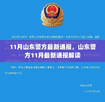 11月山东警方最新通报解读