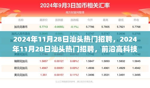 2024年11月28日汕头热门招聘与前沿高科技产品介绍，引领科技生活新篇章