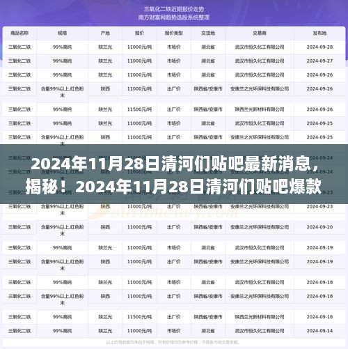 揭秘！2024年11月28日清河吧爆款消息，隐藏在小巷的神秘小店