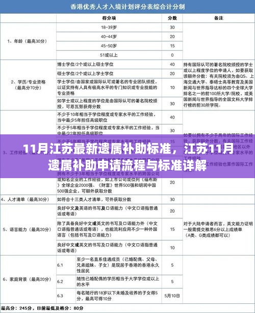 江苏11月遗属补助申请流程与标准详解