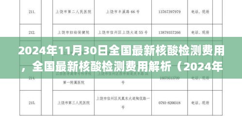 2024年11月30日全国最新核酸检测费用解析