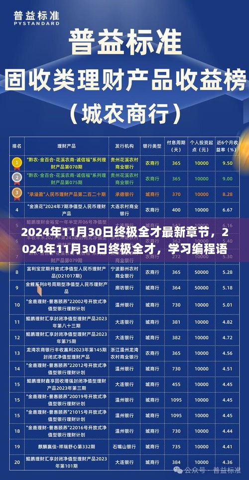 2024年11月30日终极全才，Python编程语言学习详细步骤指南