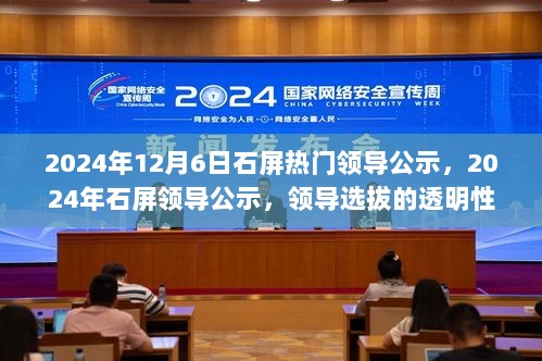 2024年石屏领导公示，透明选拔与公众期待的交汇点