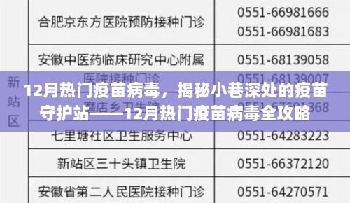 12月热门疫苗病毒全攻略，揭秘小巷深处的疫苗守护站