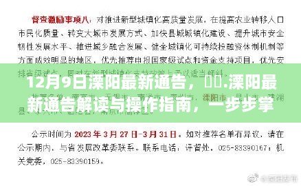 溧阳最新通告详解，掌握任务流程的操作指南