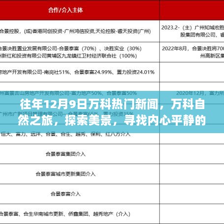 历年12月9日万科新闻回顾，自然之旅探索美景，内心平静的力量寻找之旅