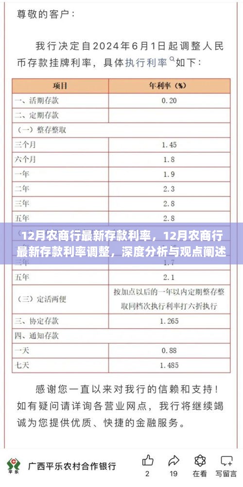 深度解析，农商行最新存款利率调整及观点阐述