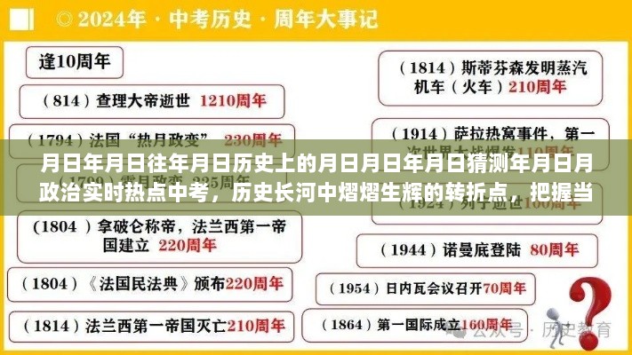 历史长河中熠熠生辉的转折点，中考政治实时热点与月日月年的探索，把握学习之舟扬帆未来