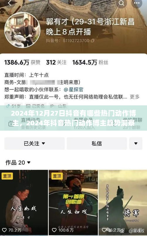 2024年抖音热门动作博主趋势洞察，聚焦博主的魅力与影响力