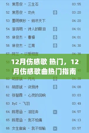 12月伤感歌曲热门指南，触动心灵的旋律如何寻找与欣赏