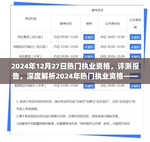 深度解析，2024年热门执业资格的特性、体验、竞争分析与用户群体分析评测报告出炉！