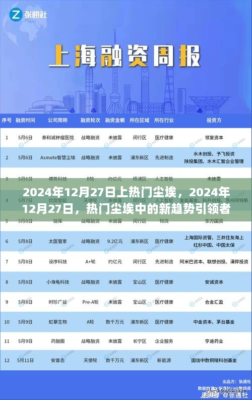 2024年12月27日，热门尘埃中的新趋势引领者