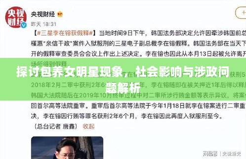 探讨包养女明星现象，社会影响与涉政问题解析