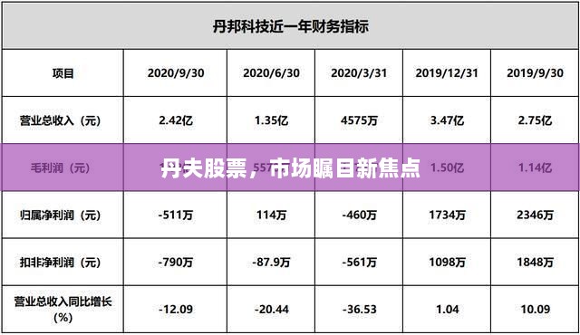 丹夫股票，市场瞩目新焦点