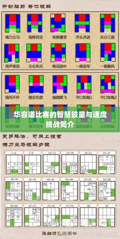 华容道比赛的智慧较量与速度挑战简介