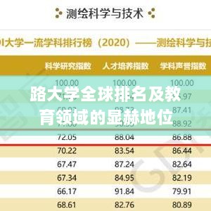 路大学全球排名及教育领域的显赫地位