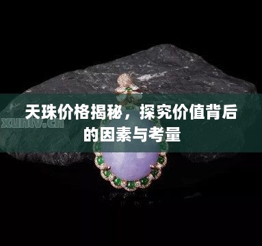 天珠价格揭秘，探究价值背后的因素与考量