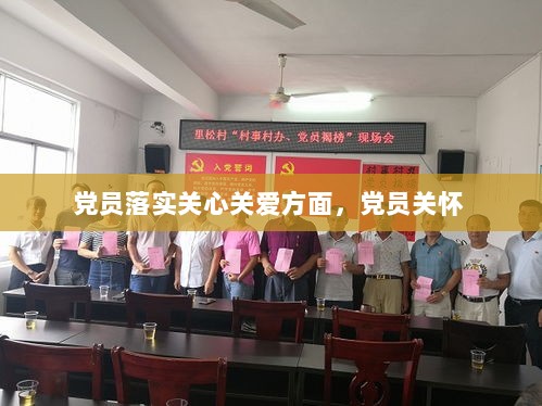 党员落实关心关爱方面，党员关怀 