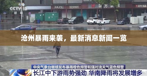 沧州暴雨来袭，最新消息新闻一览