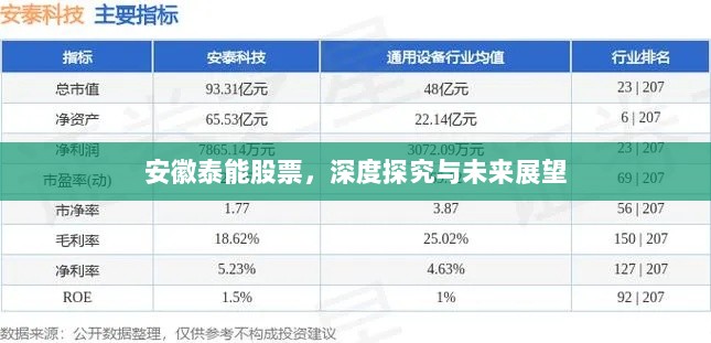 安徽泰能股票，深度探究与未来展望